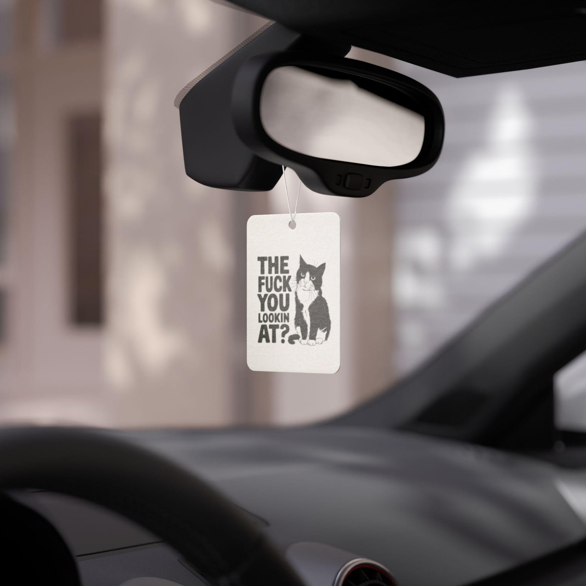 Funny Cat Car Air Freshener - Quirky, Humorous Scented Tag for Pet Lovers, Car Decor, Gift for Cat Owners, Fun Novelty Item
