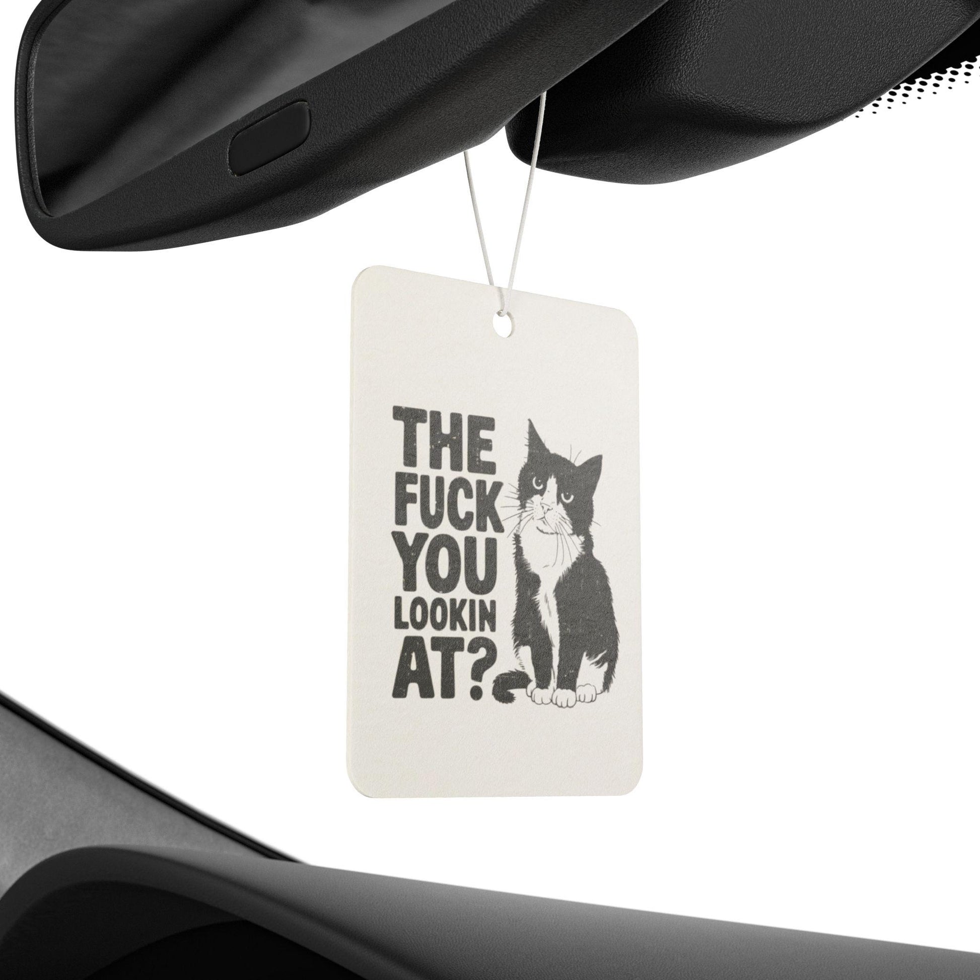 Funny Cat Car Air Freshener - Quirky, Humorous Scented Tag for Pet Lovers, Car Decor, Gift for Cat Owners, Fun Novelty Item