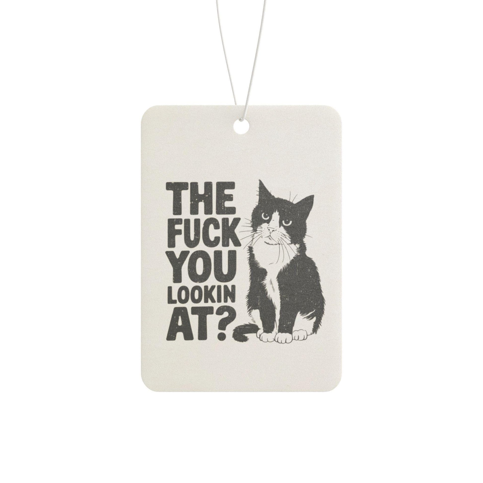 Funny Cat Car Air Freshener - Quirky, Humorous Scented Tag for Pet Lovers, Car Decor, Gift for Cat Owners, Fun Novelty Item