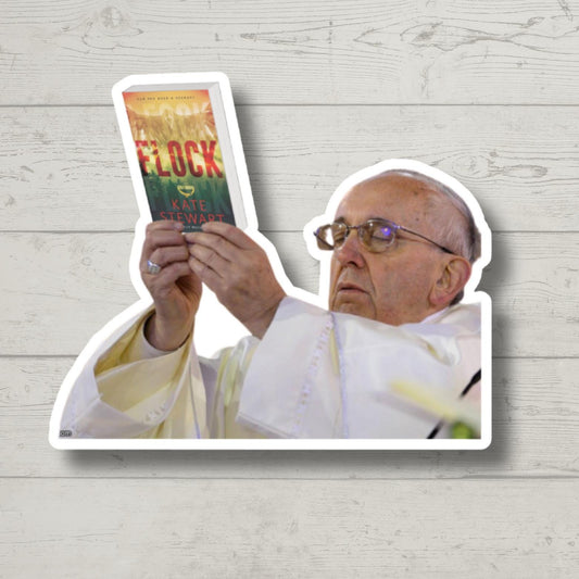 Flock Pope Meme Smut Sticker, Funny Book Sticker, Sarcastic Laptop Sticker, Bookish Gift, Romance Reader Humor
