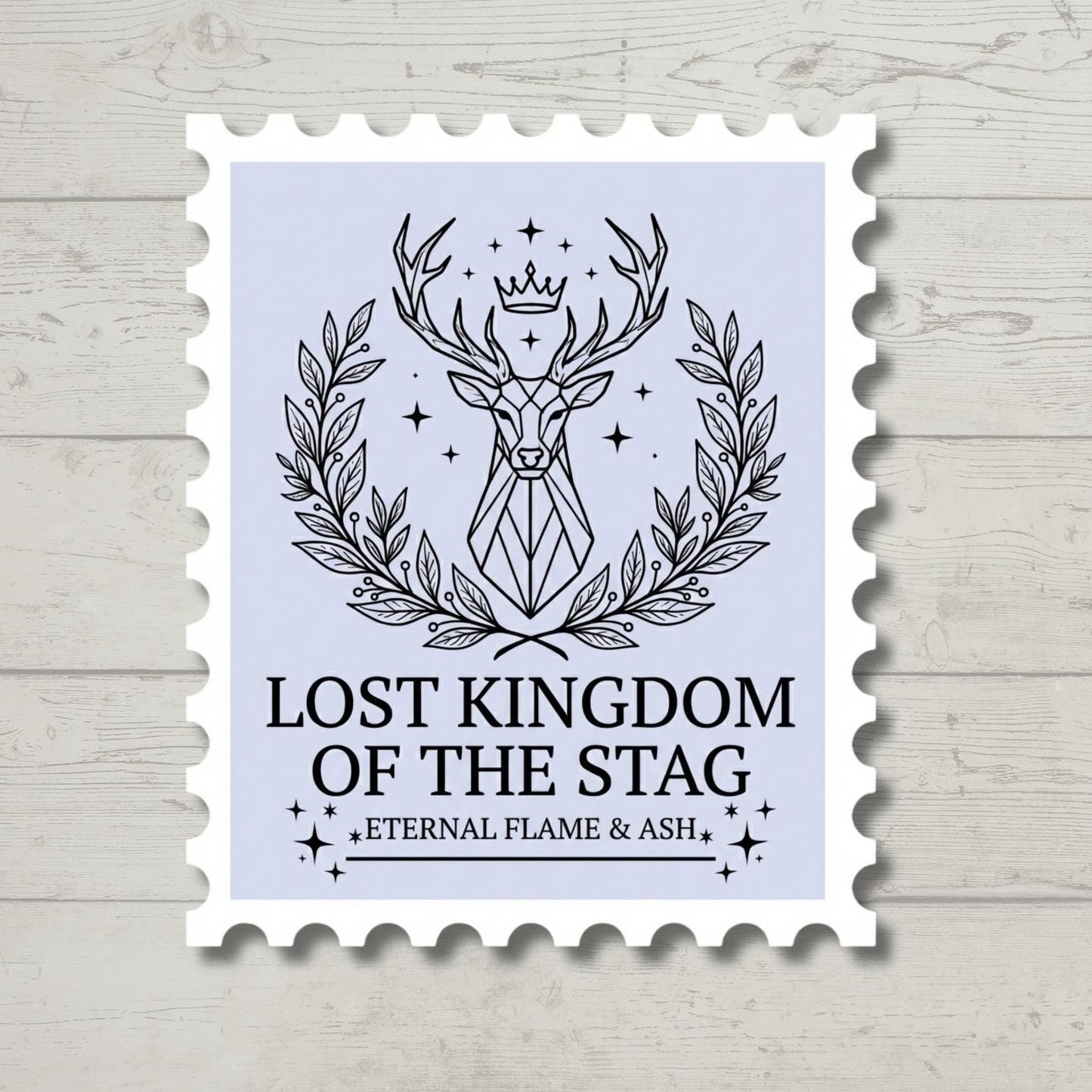 Fantasy Stamp Sticker, VINYL STICKER, romantasy, booktok, bookworm