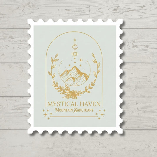 Fantasy Stamp Sticker, VINYL STICKER, romantasy, booktok, bookworm