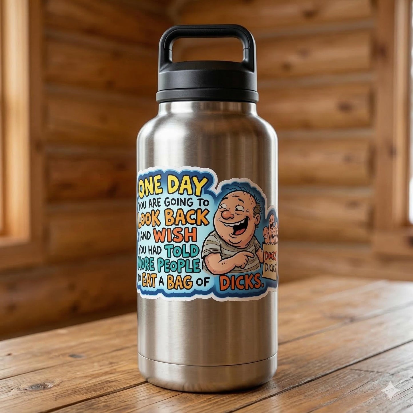 Funny Sarcastic Sticker - Tell More People to Eat a Bag of Dicks - Snarky Laptop Decal - Adult Humor Gift - Rude Office Humor - Gag Gift