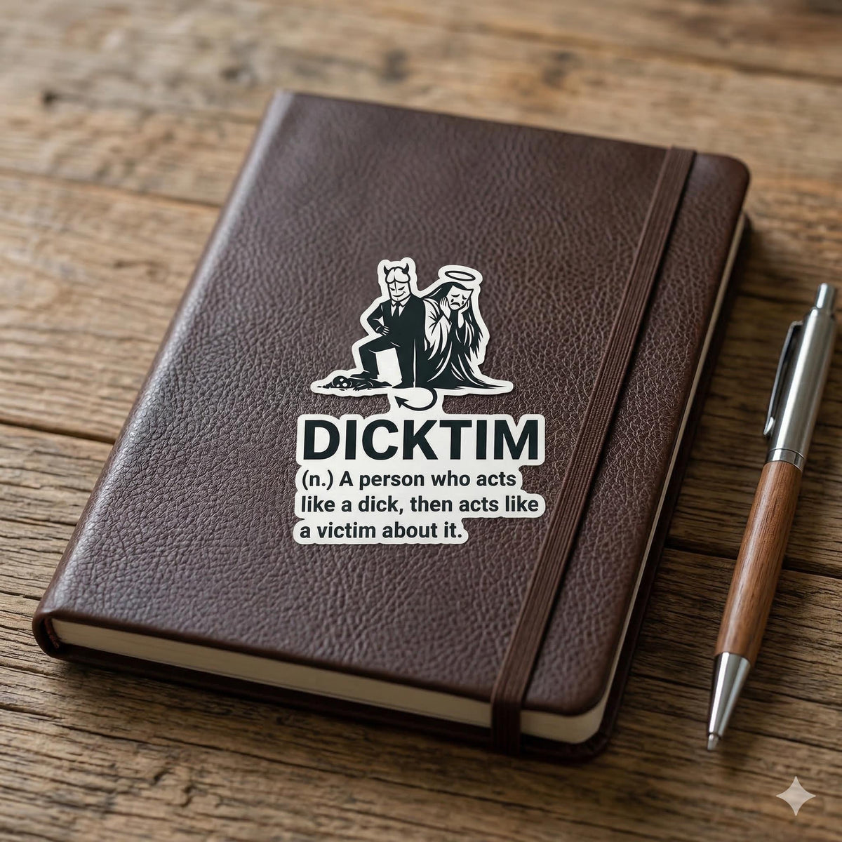 Toxic Coworker Sticker - Dicktim Funny Adult Humor Decal - Sarcastic Gift for Office - Rude Gag Gift - Snarky Laptop Sticker