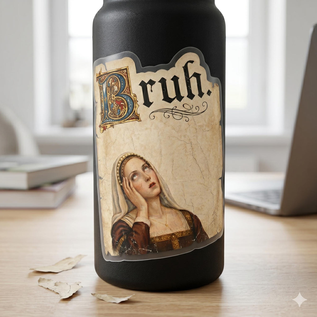 BruhSticker – Funny Sarcastic Vinyl Decal for Laptop, Water Bottle, Journal, Meme Gift for Snarky Humor Lovers
